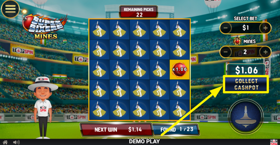 Super Sixers Mines Collect