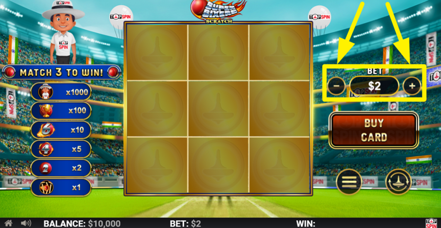 Super Sixers Scratch Adjust Bet