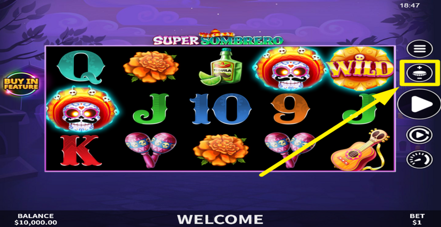 Super Sombrero Adjust Bet