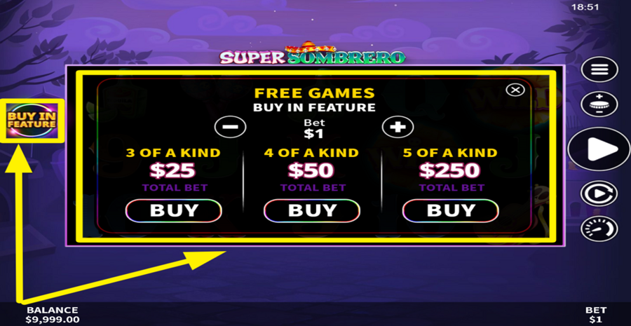 Super Sombrero Bonus Buy