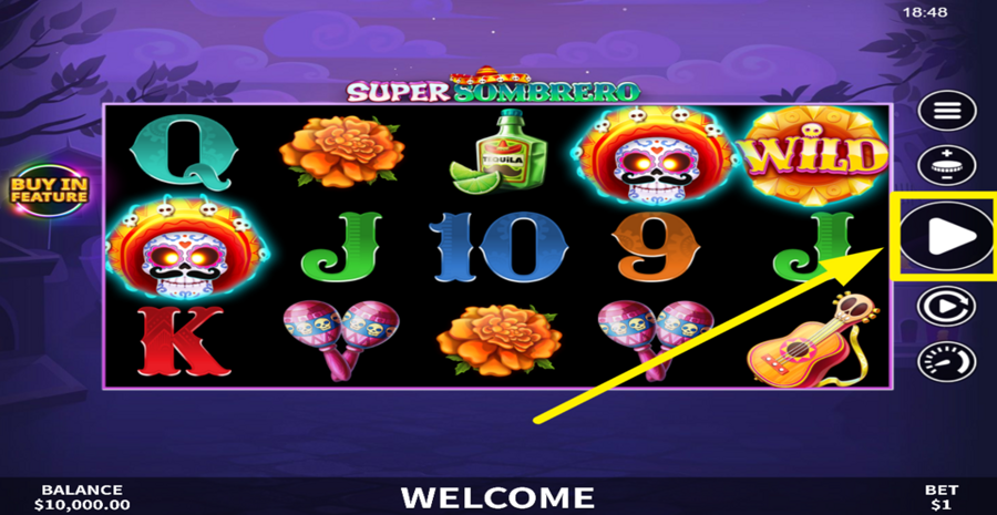 Super Sombrero Spin Button