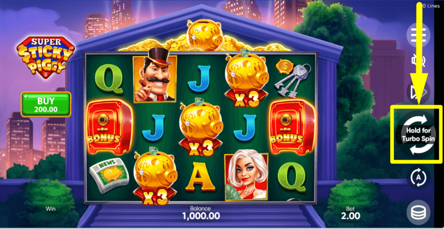 Super Sticky Piggy Spin Button