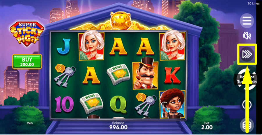 Super Sticky Piggy Turbo Feature