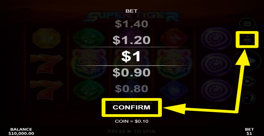 Super Tiger Adjust Bet