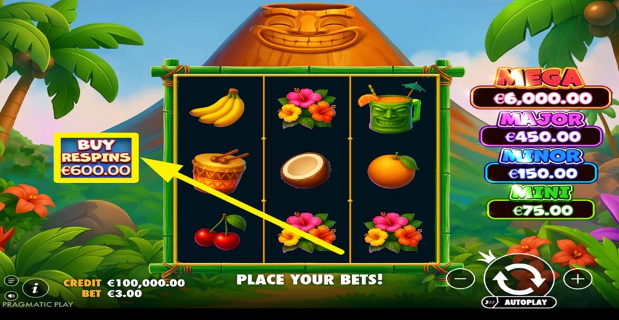 Super Tiki Strike Buy Bonus