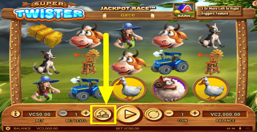 Super Twister Max Bet