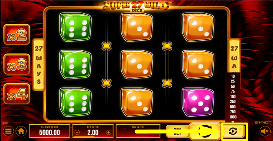 Super Wild 27 Dice Autoplay Feature