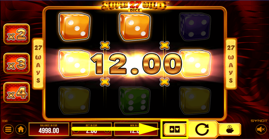 Super Wild 27 Dice Gamble Feature