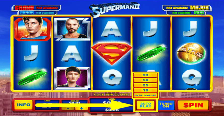 Superman Ii Autoplay Feature