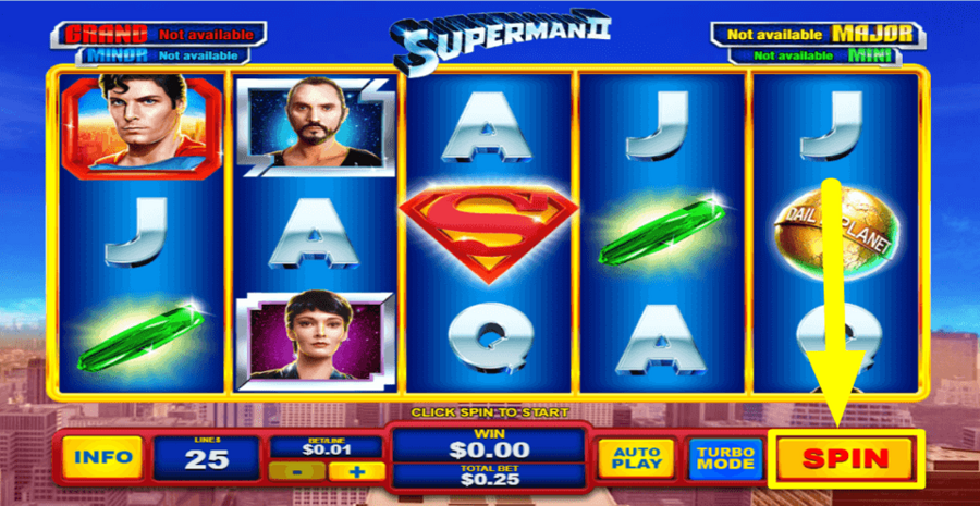 Superman Ii Spin Button