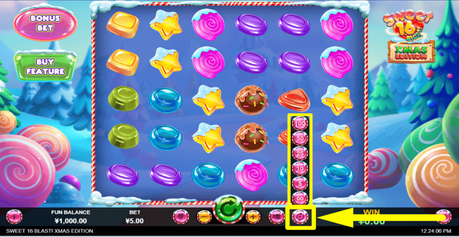 Sweet 16 Blast Christmas Edition Autoplay Feature