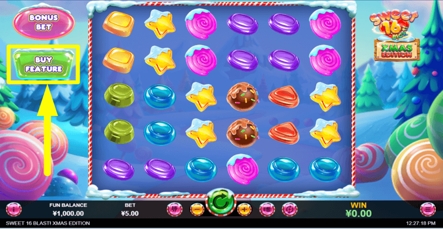 Sweet 16 Blast Christmas Edition Buy Feature
