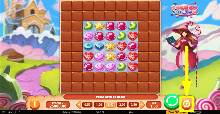 Sweet Alchemy 2 Autoplay Feature
