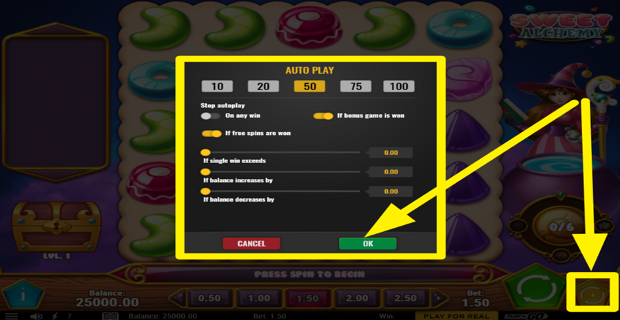 Sweet Alchemy Autoplay