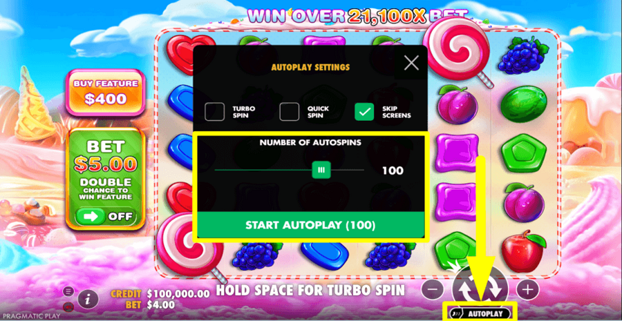 Sweet Bonanza Autoplay Feature