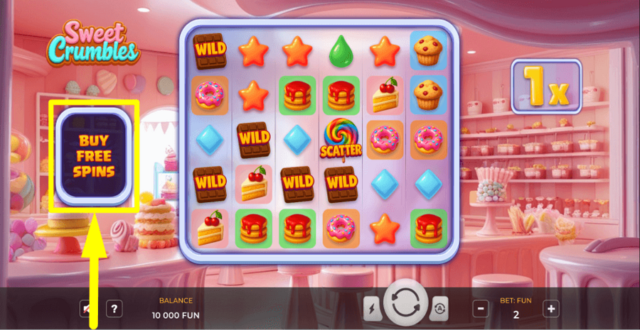 Sweet Crumbles Buy Feature