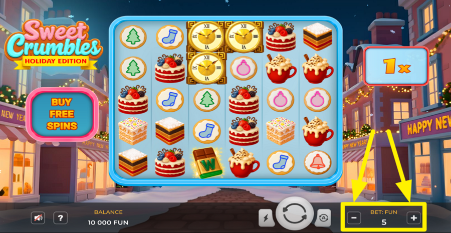 Sweet Crumbles Holiday Edition Adjust Bet