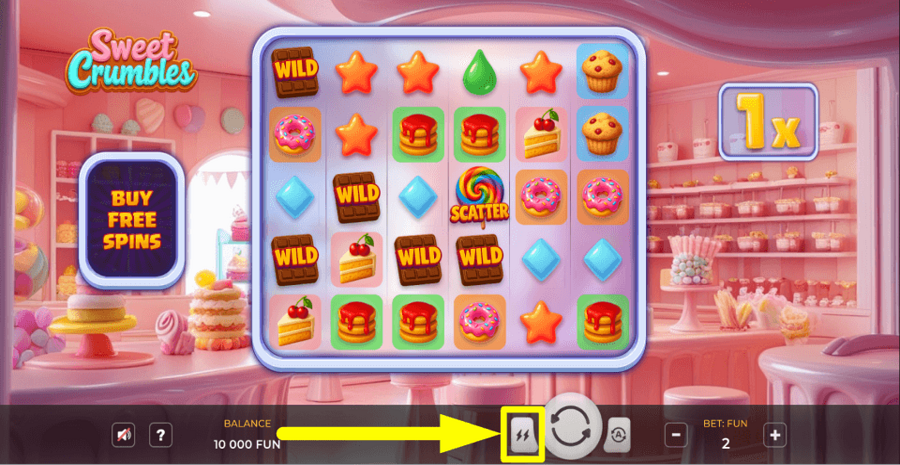 Sweet Crumbles Turbo Feature