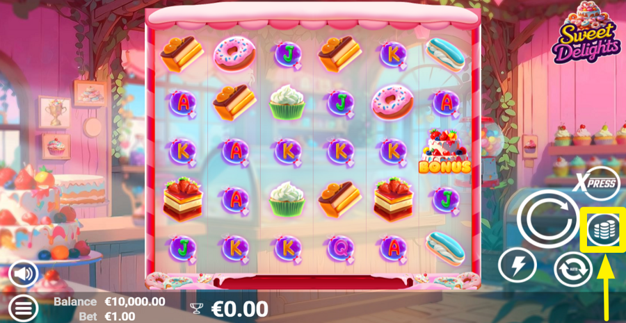 Sweet Delights Adjust Bet