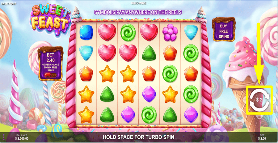 Sweet Feast Spin Button