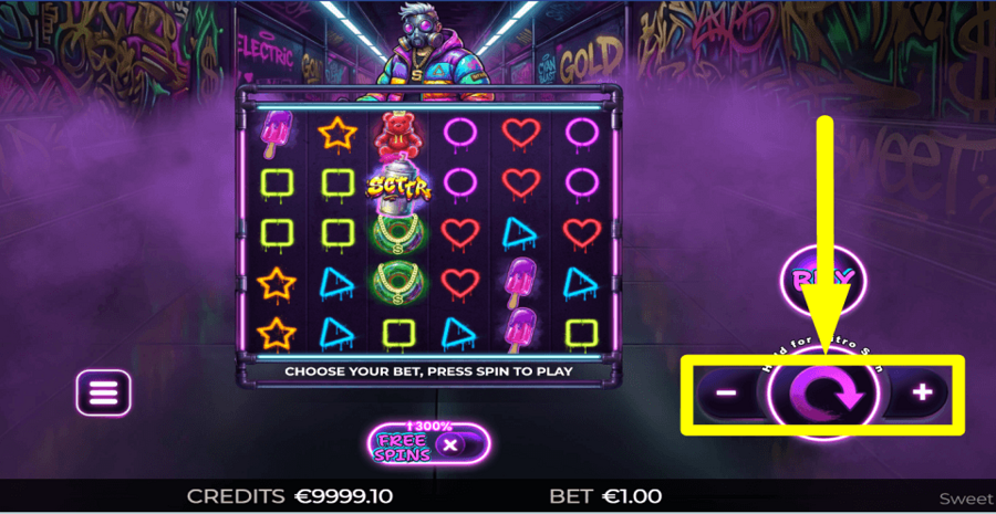 Sweet Gold 3000 Bet Value
