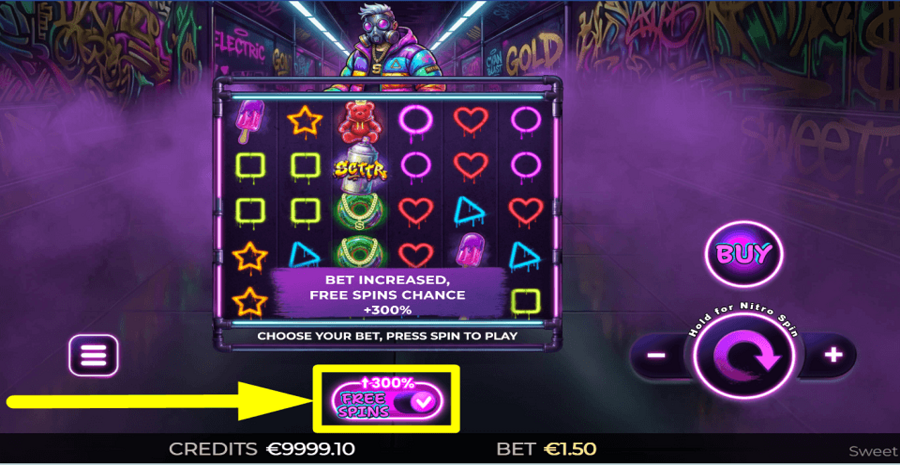 Sweet Gold 3000 Chance Feature
