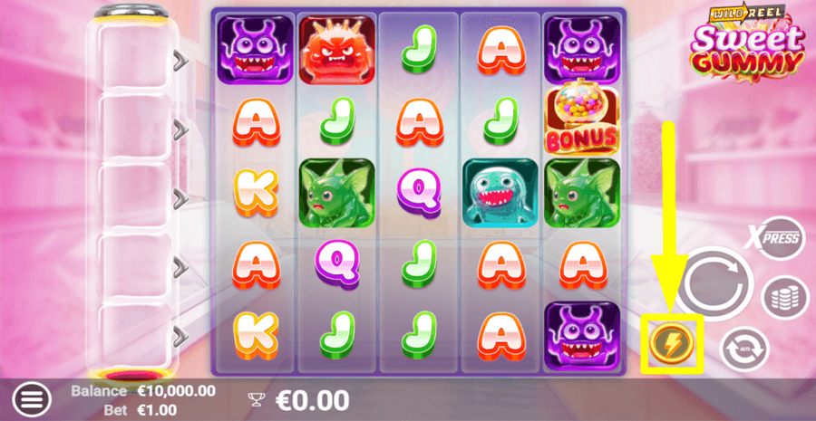 Sweet Gummy Fast Play Feature