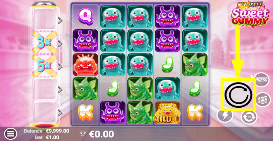 Sweet Gummy Spin Button