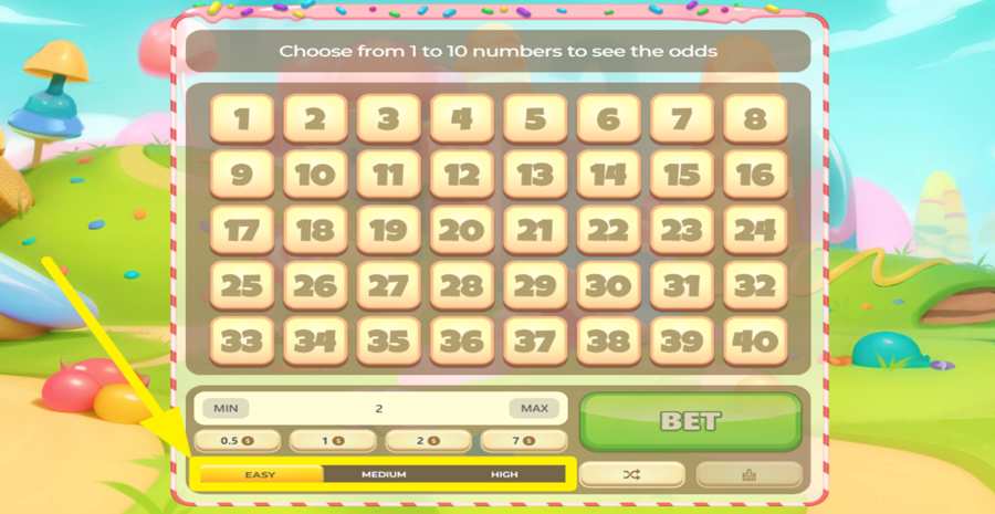 Sweet Keno Select Risk