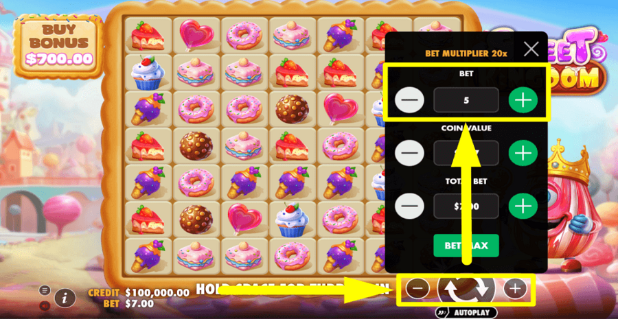 Sweet Kingdom Bet Value
