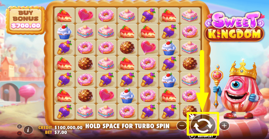 Sweet Kingdom Spin Button