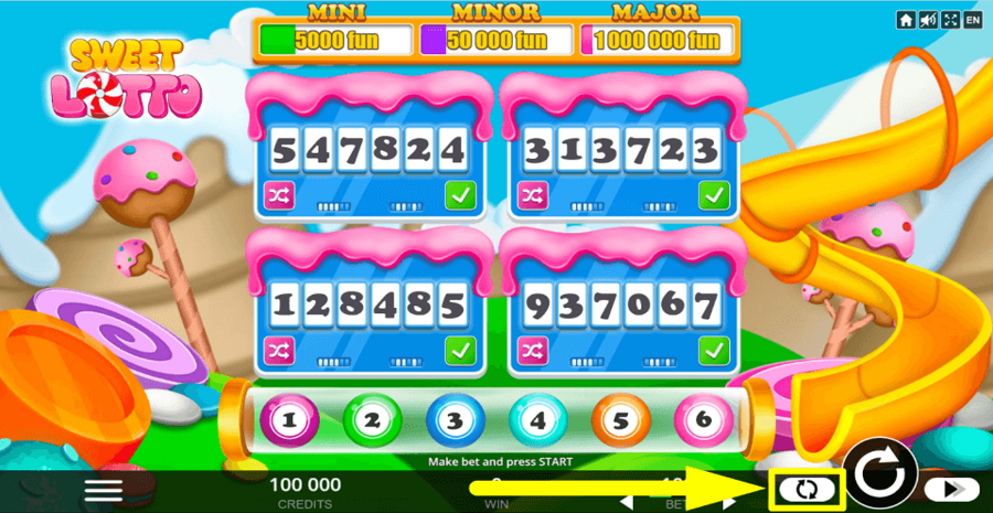 Sweet Lotto Autoplay Feature