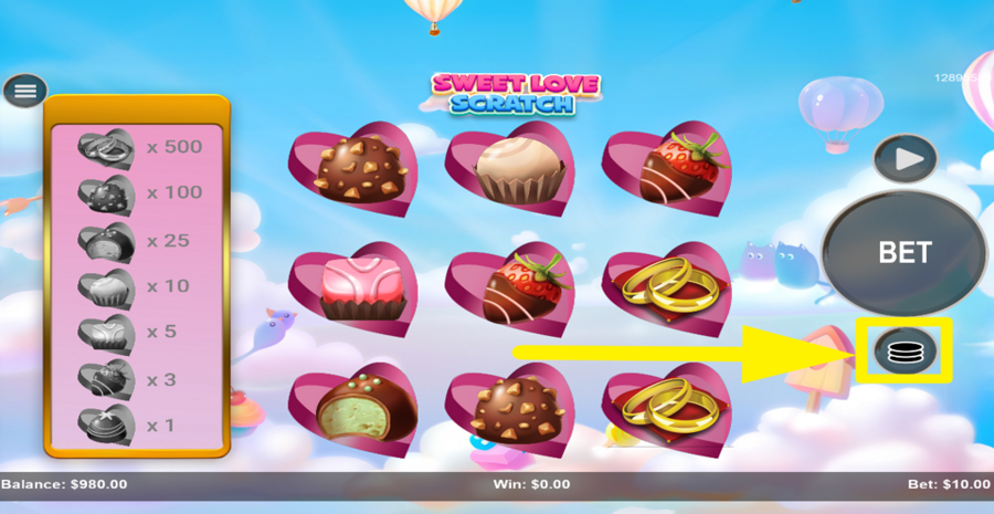 Sweet Love Scratch Adjust Bet