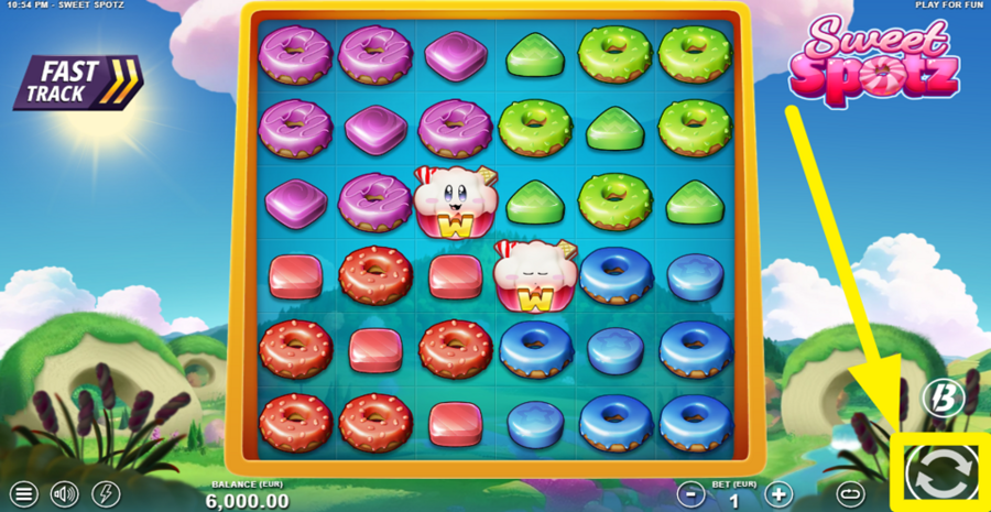 Sweet Spotz Spin Button