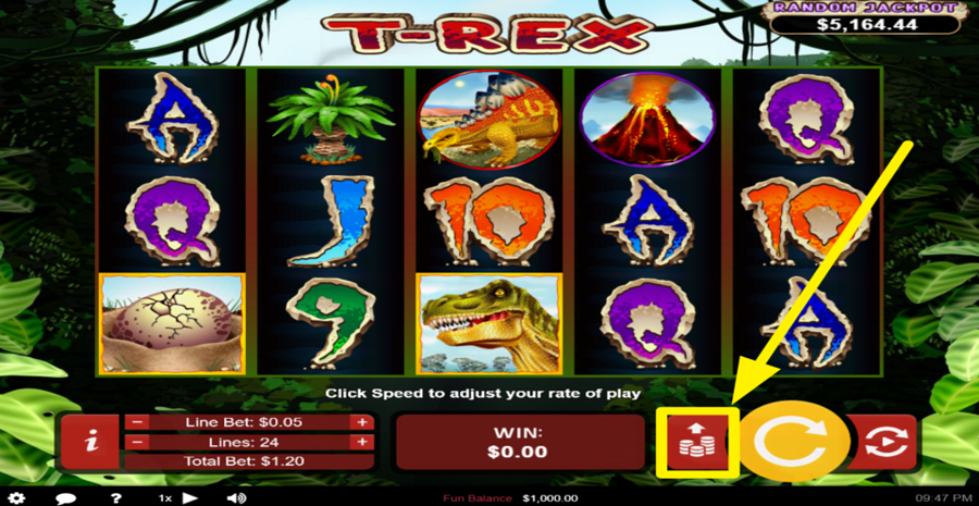 T Rex Max Bet