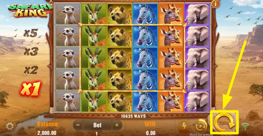 Tada Gaming Safari King Spin