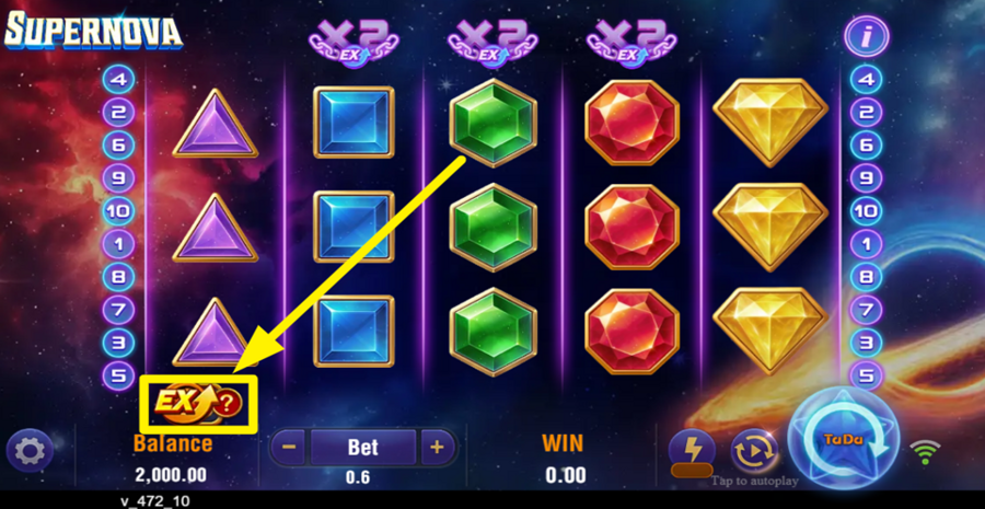 Tada Gaming Supernova Extra Bet
