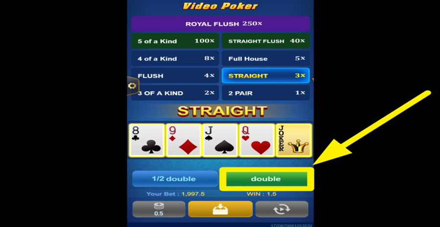 Tada Gaming Video Poker Double Win