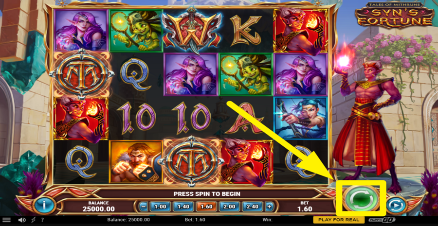 Tales Of Mithrune Syns Fortune Spin Button