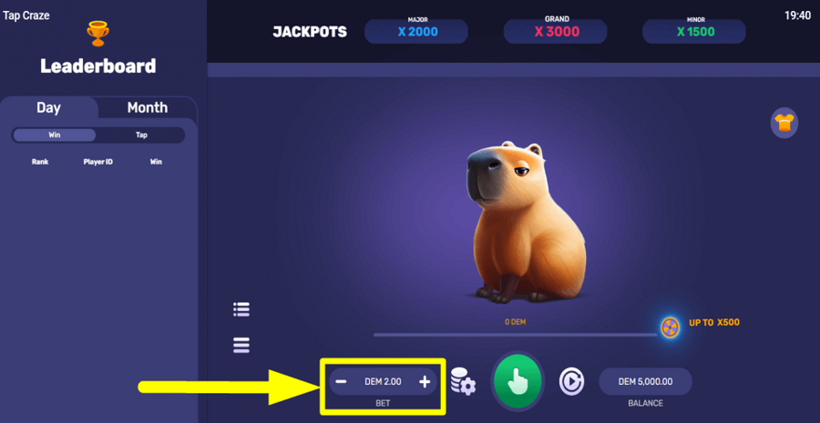 Tap Craze Bet Value