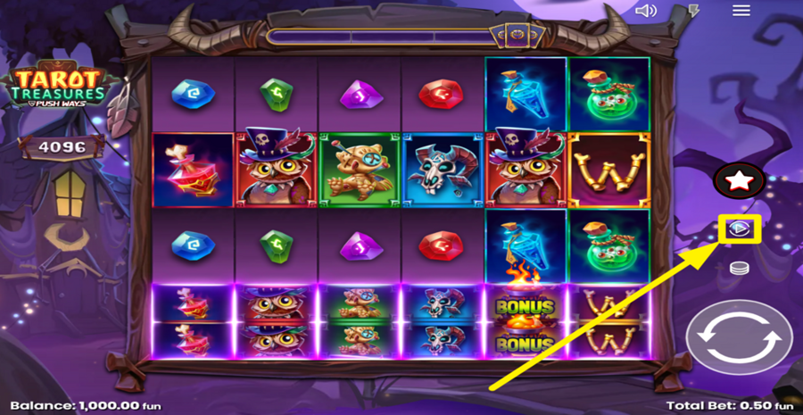 Tarot Treasures Autoplay