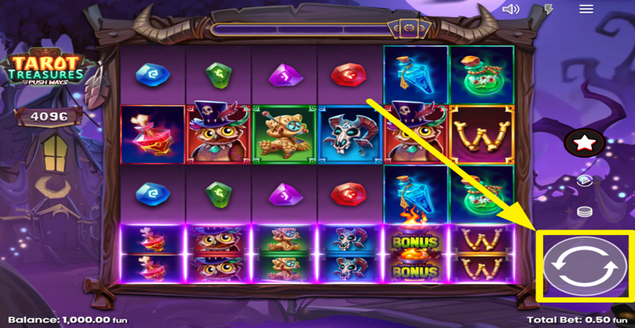 Tarot Treasures Spin