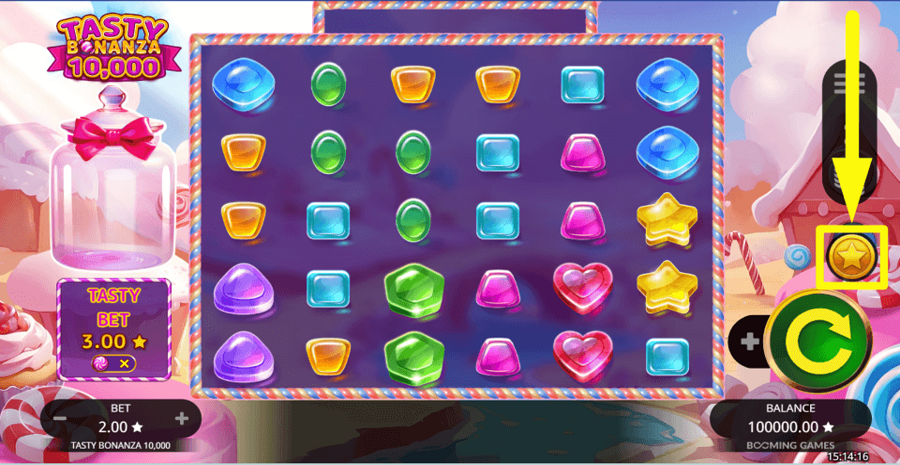 Tasty Bonanza 10000 Buy Feature