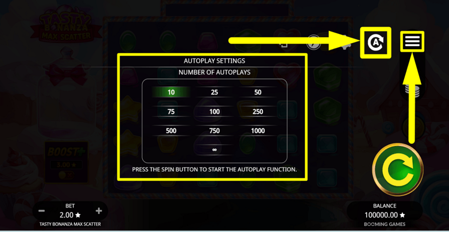 Tasty Bonanza Max Scatter Autoplay Feature