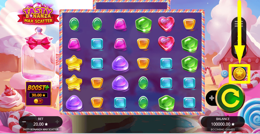 Tasty Bonanza Max Scatter Buy Feature