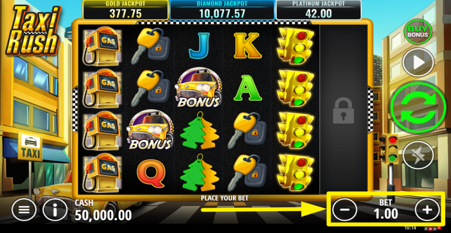 Taxi Rush Adjust Bet