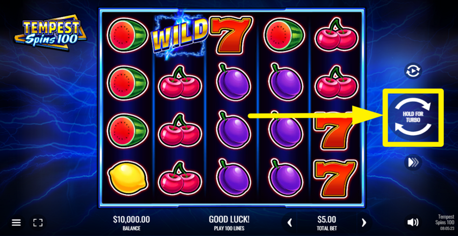 Tempest Spins 100 Spin