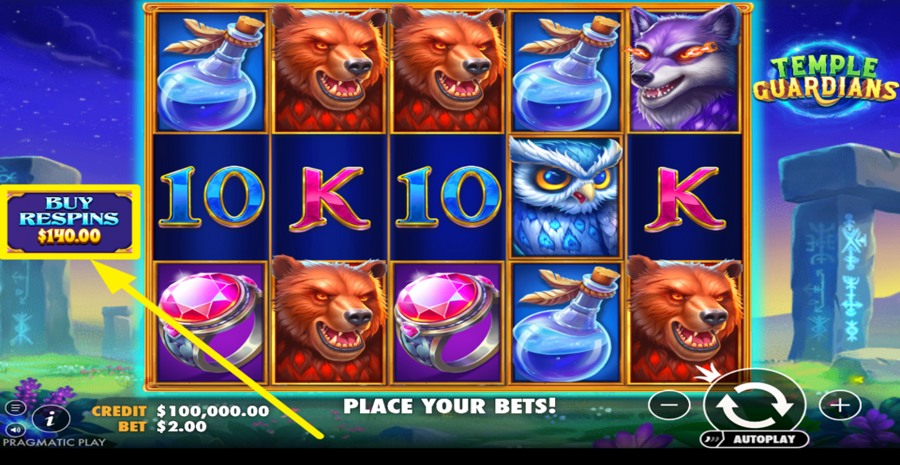 Temple Guardians Buy Bonus
