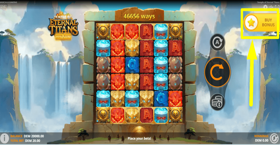 Temple Of Eternal Titans Buy Feature