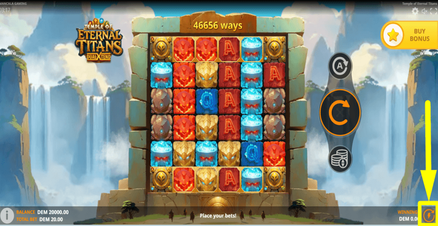 Temple Of Eternal Titans Turbo Feature